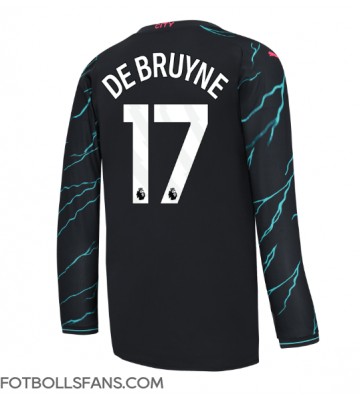 Manchester City Kevin De Bruyne #17 Replika Tredje Tröja 2023-24 Långärmad